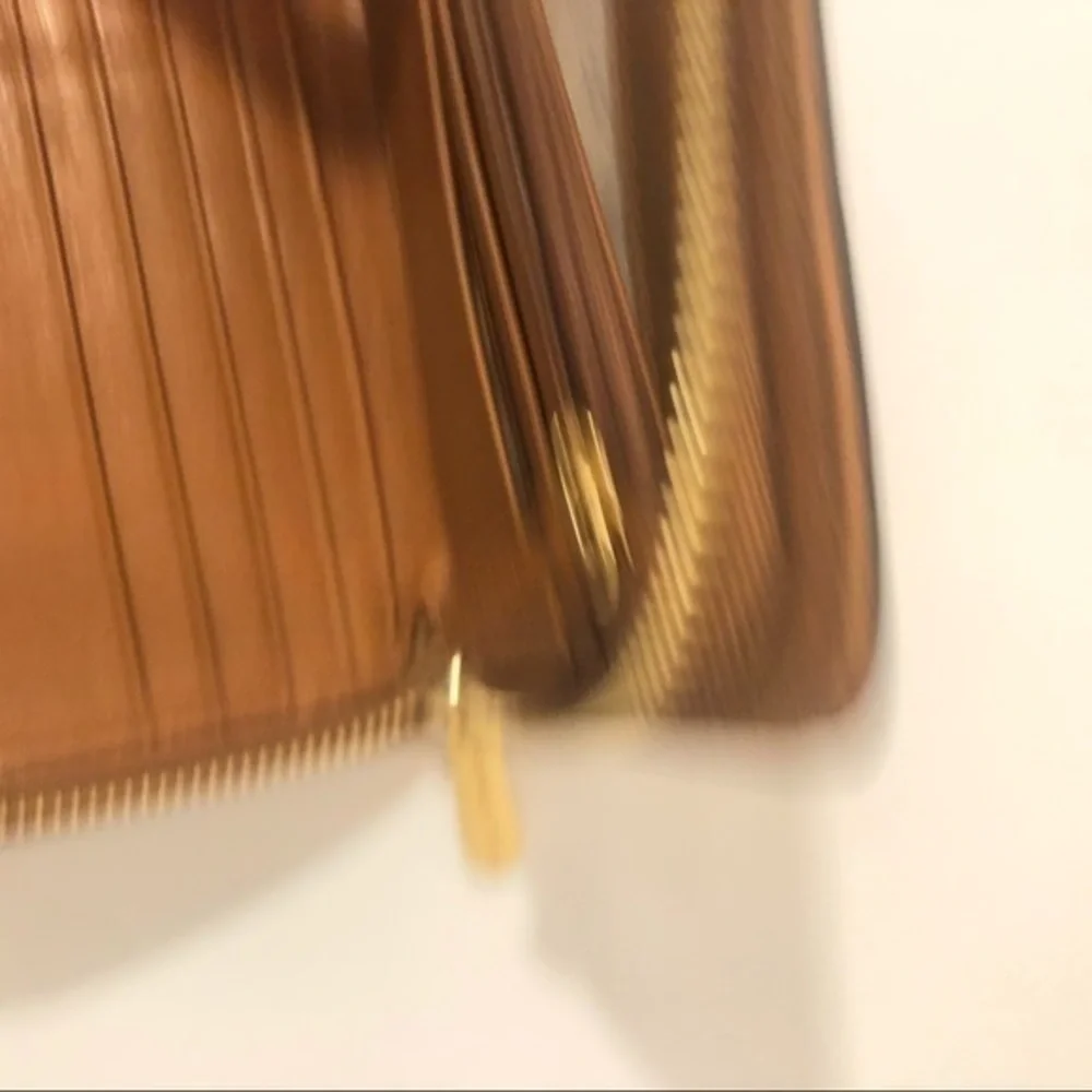 Michael kors Hamilton brown leather clutch wallet